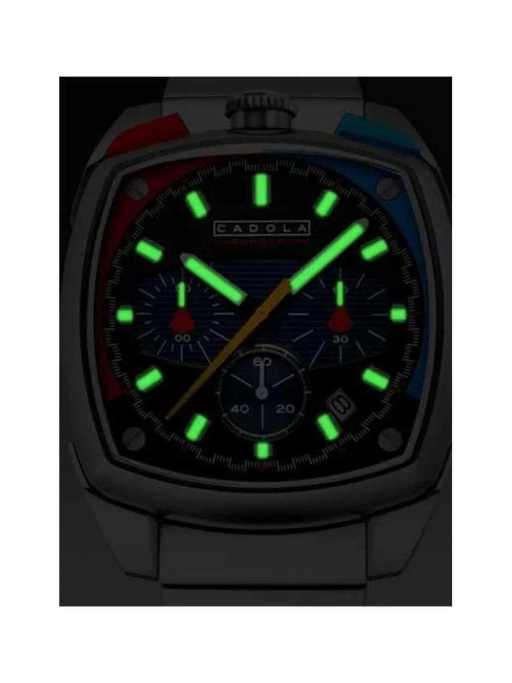 NWT Cadola Taurus Chronograph Quartz Black Dial Men's Watch